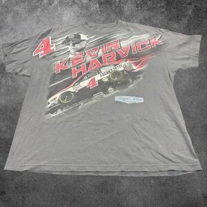 Kevin Harvick Shirt Mens 2XL Gray All Over Print AOP Double Sided NASCAR